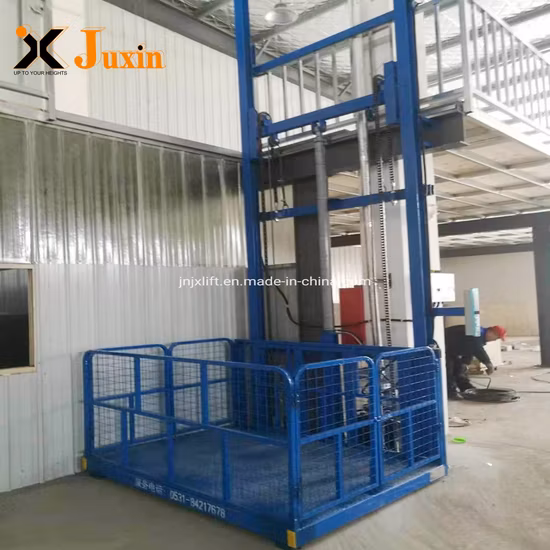 Tough Structure 3000 Kg Easy Installation Hydraulic Guide Rail Cargo Elevator/Goods Lifter Platform
