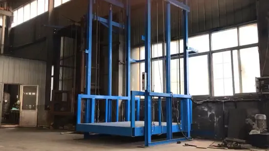 Tough Structure 3000 Kg Easy Installation Hydraulic Guide Rail Cargo Elevator/Goods Lifter Platform