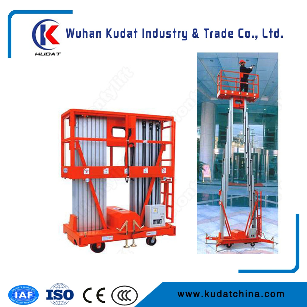 10m 200kg Mobile Lifting Portable Aluminium Alloy Aerial Work Platform