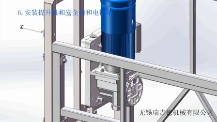 Zlp800 Окрашенная стальная винтовая подвесная платформа с торцевым хомутом